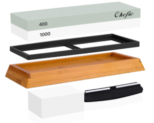 Chefic Whetstone 2-In-1 Premium Sharpening Stone