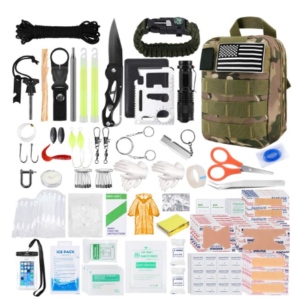 KOSIN Survival Gear and Equipment, 500 Pcs Survival First Aid kit
