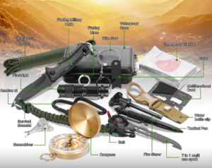 Verifygear Emergency Survival Kit, 22 in 1 Professional Survival Gear Equipment