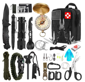 Verifygear Survival Kit, 32 in 1 Professional Emergency Survival Gear Equipment