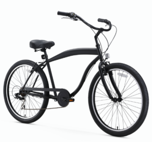 Sixyhreezero Men’s in The Barrel 7-SPEED Beach Cruiser Bicycle