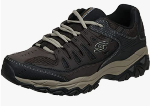 Skechers Men’s Afterburn Memory-Foam Lace-up Sneaker