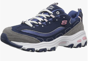 Skechers Women’s D’Lites Memory Foam Lace-up Sneaker