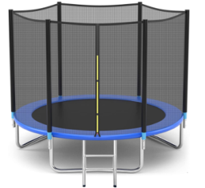 Shizzz Trampoline with Safety Enclosure Net & Spring Cover Padding