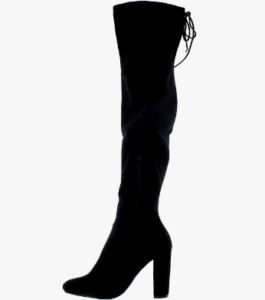 Women’s Wide Fit Stretch Long Thigh High Winter Riding Block Heel Boots