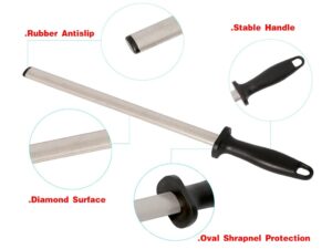 Kota Japan 12 in. Diamond Carbon Steel Professional Knife Sharpener