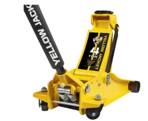 YELLOW JACKET Low Profile Floor Jack with Dual Pumps