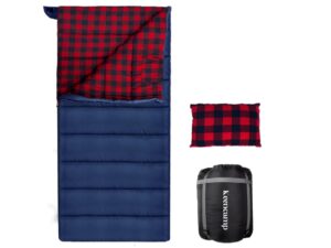 flannel lined sleeping bags.