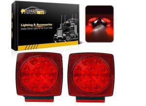 Partsam LED Submersible Trailer Lights