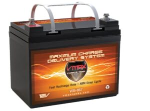 VMAXTANKS V35-857 12 Volt 35AH AGM Marine Deep Cycle Battery